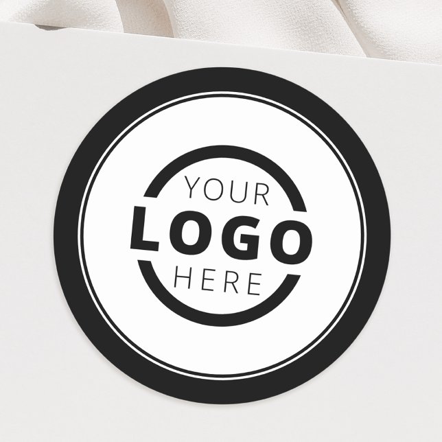 Custom Colour Promotional Business Logo Branded Classic Round Sticker (Creator Uploaded)