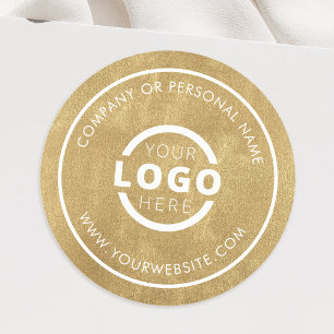Custom Colour Promotional Business Logo Branded Classic Round Sticker