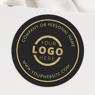Custom Colour Promotional Business Logo Branded Classic Round Sticker