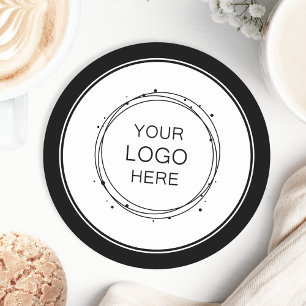Custom Colour Promotional Business Logo Branded Round Paper Coaster