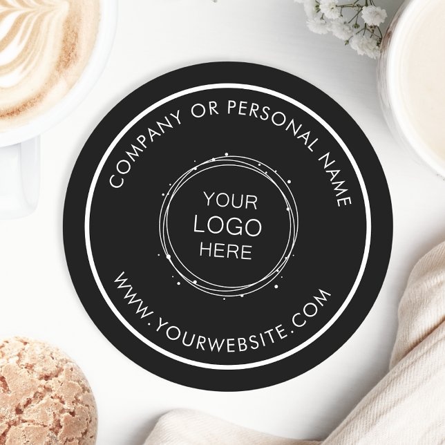 Custom Colour Promotional Business Logo Branded Round Paper Coaster (Creator Uploaded)