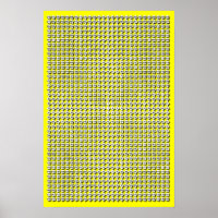 Custom Colour Radial Multiplication Table