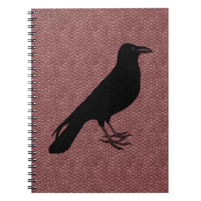 Custom Colour Raven Spiral Notebook (Front)