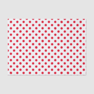 Custom Colour Red Polka Dot Tissue Paper