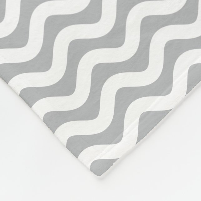 Custom Colour Ripple Pattern Fleece Blanket (Corner)
