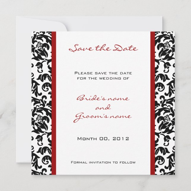 Custom Colour Save the Date cards (Front)