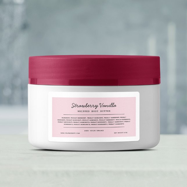 Custom Colour Script Lines Ingredients List Label (Creator Uploaded)