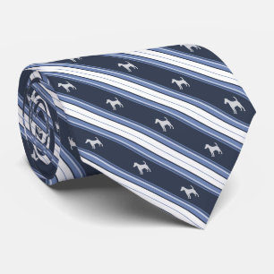 Custom Colour Smooth Fox Terrier Stripe Tie
