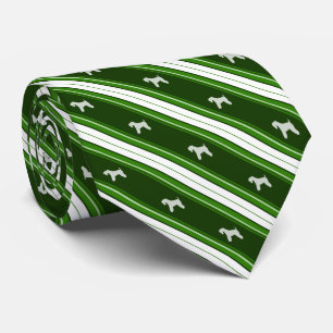 Custom Colour Soft Coated Wheaten Terrier Striped Tie
