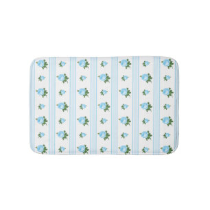 Custom Colour Sweet Cottage Floral Pattern Bath Mat