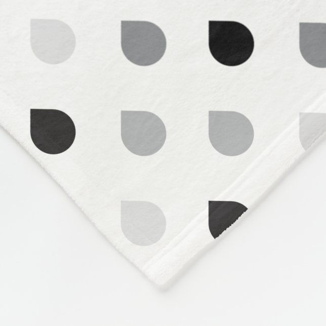Custom Colour Teardrop Pattern Fleece Blanket (Corner)