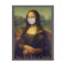 Custom Colour/Text Mona Lisa Painting w/ Face Mask