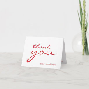 Custom colour, thank you cards