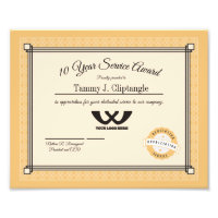 Custom colour universal employee anniversary award