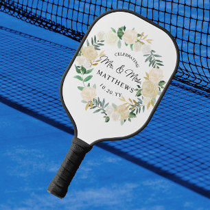 Custom Colour Wedding Ivory Pickleball Paddle