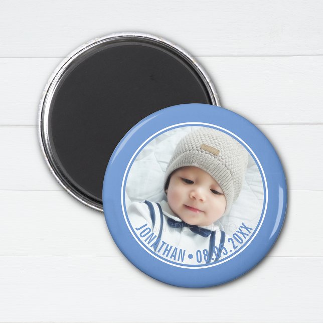 Custom Colour with Custom Photo and Text Magnet (Creator Uploaded)