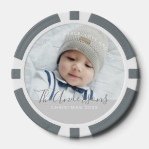 Custom Colour with Custom Photo and Text Poker Chips