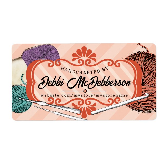 custom colour yarn skeins crochet hooks mint coral (Front)