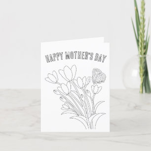 Custom Colour your own Happy mother  Holiday Card