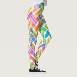 Custom Colourful Abstract Pattern Leggings