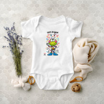 Custom Colourful Alien Emoji Toddler Fun