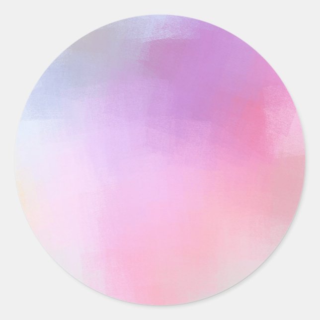 Custom Colourful Blank Template Modern Abstract Ar Classic Round Sticker (Front)