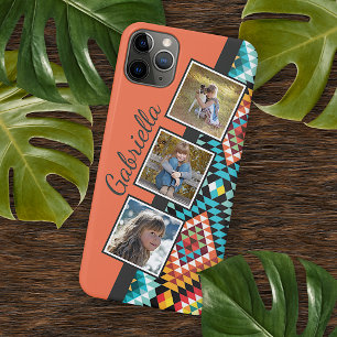 Custom Colourful Classy Southwestern Mosaic Art iPhone 11Pro Max Case