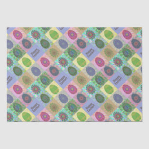 Custom Colourful Eggs Abstract Pattern Easter Tissue Paper