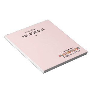 Custom Colourful Everyone Communicates Differently Notepad