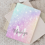 Custom Colourful Glitter Iridescent Elegant iPad Mini Cover<br><div class="desc">Easily personalise this elegant colourful bokeh glitter pattern with your custom name and/or monogram.</div>