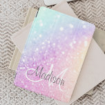 Custom Colourful Glitter Iridescent Elegant iPad Mini Cover<br><div class="desc">Easily personalise this elegant colourful bokeh glitter pattern with your custom name and/or monogram.</div>