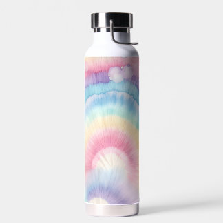 Custom Colourful Groovy Tie Dye Pattern Water Bottle