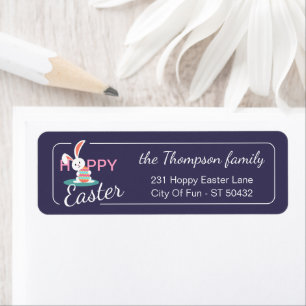 Custom Colourful Hoppy Easter Bunny Pattern