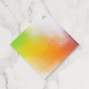 Custom Colourful Modern Abstract Art Blank Templat Favour Tags