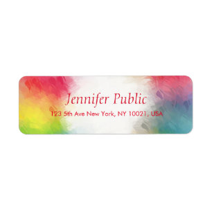 Custom Colourful Modern Rainbow Abstract Template