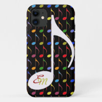 custom colourful musical notes