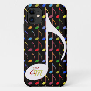 custom colourful musical notes Case-Mate iPhone case