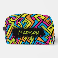Custom Colourful Neon Graffiti Street Art Pattern