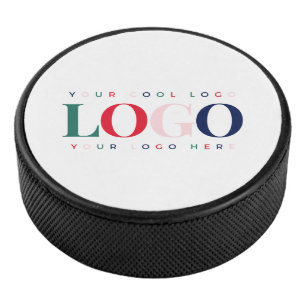 Custom Colourful Rectangle Business Logo Branded Hockey Puck