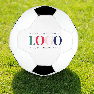 Custom Colourful Rectangle Business Logo Branded  Soccer Ball