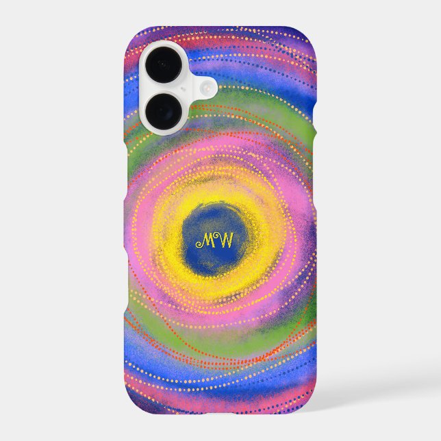 Custom Colourful vibrant Mandala Circles  (Back)