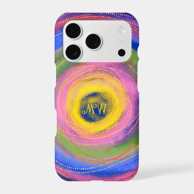 Custom Colourful vibrant Mandala Circles  (Back)