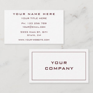 Custom Colours and Font Your Modern Business Card