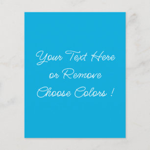 Custom Colours and Text Name Font Personalised Blu Flyer