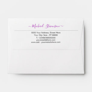 Custom Colours Envelope with Your Name Address Inf