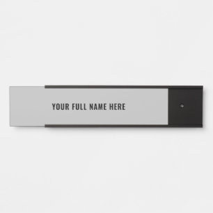 Custom Colours Full Name Door Sign - Your Font