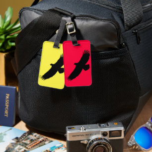 Custom Colours Luggage Tag with Eagles Flying