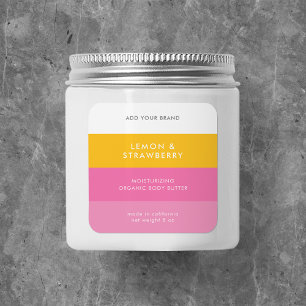 Custom Colours Modern Colour Block Product Label