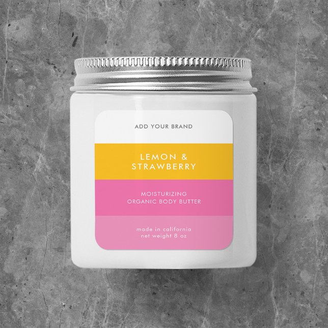 Custom Colours Modern Colour Block Product Label (Creator Uploaded)