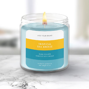 Custom Colours Modern Colour Block Product Label